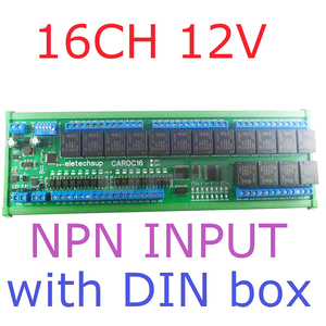 CAROC16 12V/24V 16-CH DI-DO CAN Fieldbus Relay <strong>Module</strong> RS485 <strong>Modbus</strong> RTU PLC IO Expansion Board <strong>Digital</strong> <strong>Input</strong> CAN Relay CAROC16