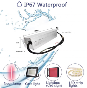 Controlador LED 100W Transformador LED resistente al agua Entrada universal Salida de bajo voltaje con salida de EE. UU. UE Reino Unido SAA Enchufe para farola - Product Image 5