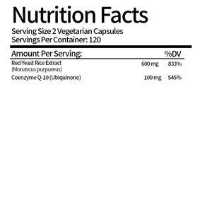 <span class=keywords><strong>Red</strong></span> <span class=keywords><strong>Yeast</strong></span> <span class=keywords><strong>Rice</strong></span> & CoQ10 240 Veggie Cápsulas | Advanced Heart Health Suplemento Herbal com Suporte Antioxidante para Adultos - Product Image 2