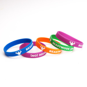 Event <strong>Fundraising</strong> Advertising Promotional <strong>Gifts</strong> Sport Activity Embossed Debossed Filling Color Logo Custom Silicon Bracelet - Product Image 1