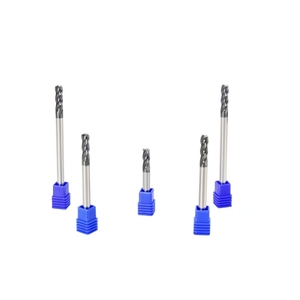 ECLカスタマイズ4フルートCNCフライスカッターツールHRC 55 ° HRC60 ° 鋼とステンレス鋼用炭化タングステンコーナー半径 - Product Image 2
