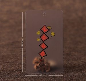 Etiquetas colgantes de Pvc transparentes con logotipo impreso, etiquetas colgantes personalizadas para ropa, conjunto de etiquetas oscilantes de lujo, diseño de Pin de cuerda, etiqueta de papel para ropa - Product Image 5