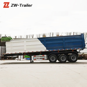 Zw קבוצה 3 סרן 60 טון dump חצי טריילר האחורי של טיפר חצי טריילר האחורי למכירה ג 'מייקה