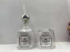 375ml Mini Tequila chai tái sử dụng cup Mini agave chai rượu vang với nút chai - Product Image 4