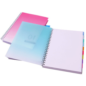 Customized A4 Coslorful Hard PP Cover Coil Spiral Planner 80 Gsm <strong>Paper</strong> Schedule Management Divider Page <strong>Index</strong> Label <strong>Notebook</strong> - Product Image 6