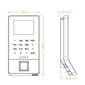 ZK F22 TCP/IP WIFI biometrico porta di accesso al sistema di controllo del tempo presenza macchina con Software libero SDK opzionale RFID - Product Image 5