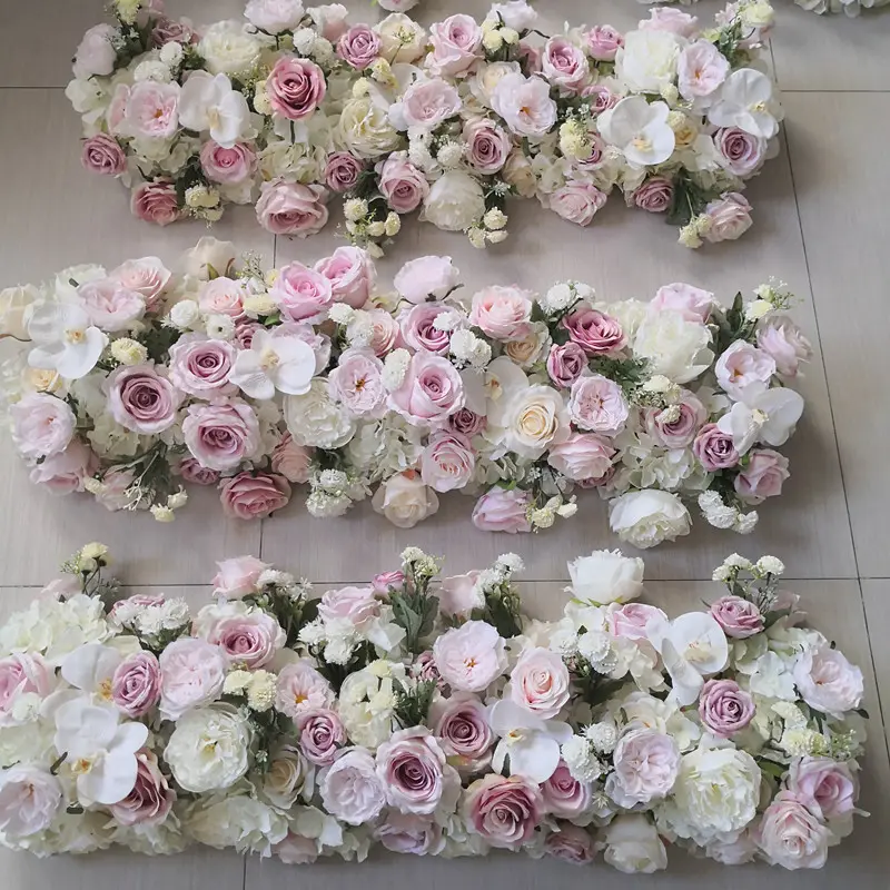 Flores artificiales de boda, venta al por mayor, fábrica IFG, Galand, rosa, para decoración de mesa