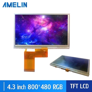4,3 pulgadas 800*480 resolución IPS LCD RGB interfaz Módulo de pantalla táctil de alto brillo - Product Image 3