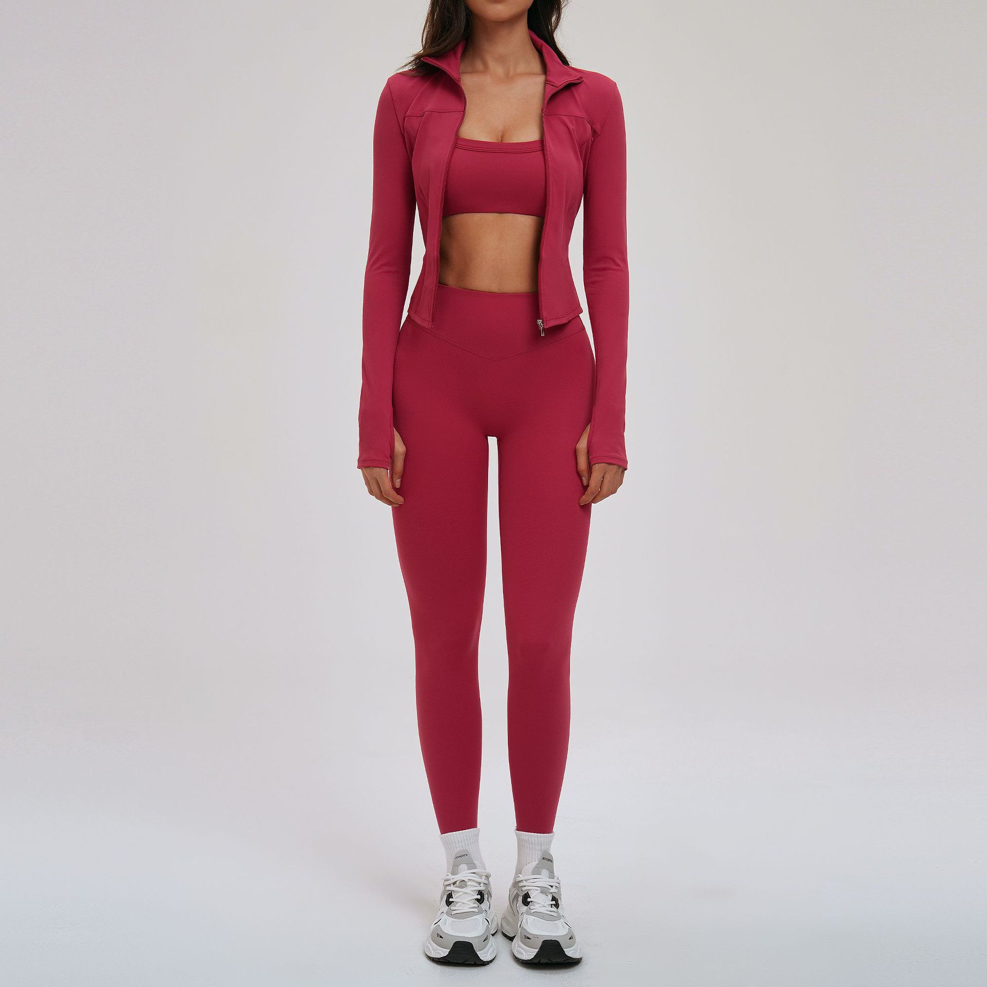 Red Coat+Bra+Pants