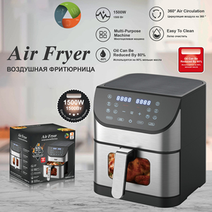 Mini 6L Plastic Air Fryer Display Oil-Free <strong>Function</strong> Manual Electric Power <strong>Source</strong> US Plug 1-Year for Hotels - Product Image 2