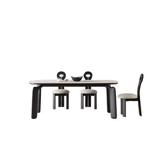 Đơn Giản Thiết Kế Hiện Đại Cổ Hình Chữ Nhật Rắn Gỗ Bàn Ăn Matte Màu Trắng Tinh Khiết Cho Hộ Gia Đình Nhỏ Căn Hộ Đồ Nội Thất Nhà - Product Image 6