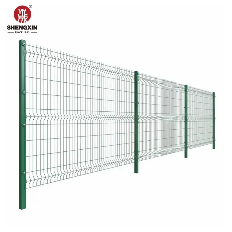 Easy Installation Garden Security Perimeter 3D Curved Iron Wire Mesh Fence