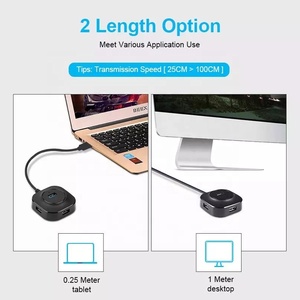 Мульти USB концентратор 3,0 USB 3 док-станция USB разветвитель 4 порта расширитель мини 2,0 хаб адаптер с интерфейс питания High Speed для портативных ПК