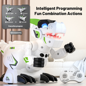 2.4g konuşmak interaktif ses ışık uzaktan kumanda yürüyüş Led Rc dinozor Robot oyuncak sallamak kafa ve kuyruk fonksiyonu ile - Product Image 6