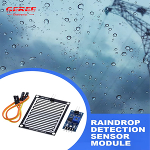 Modulo acqua piovana DC5V pioggia gocce di rilevamento di umidità LM393 modulo meteo LED uscita luce di segnalazione per Arduino Kit Robot - Product Image 4