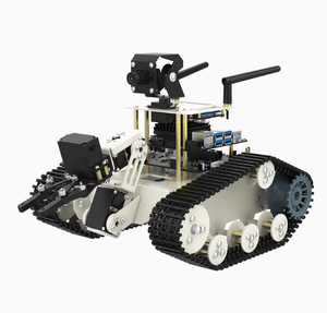 Jetson Nano B01 ahududu Pi 5 AI vizyon SLAM navigasyon Python programlama için 3DOF robotik kol ile Transbot SE ROS Robot tankı
