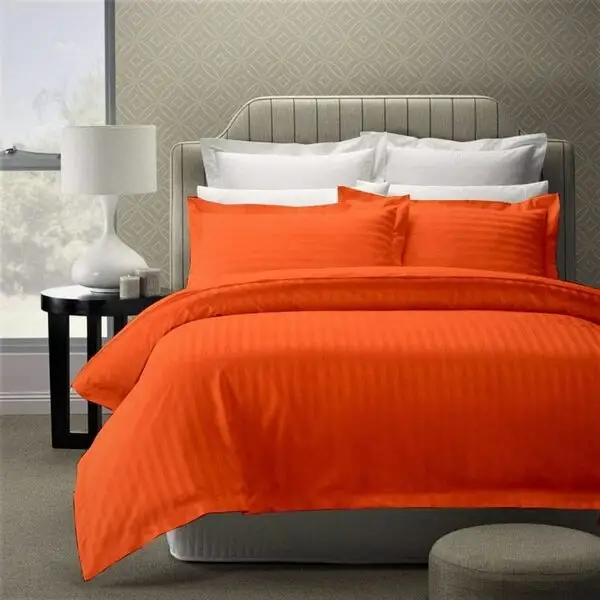 Einfarbiges Bettlaken-Bettwäsche set Alle Größen Baumwoll-Mikrofaser-Polyester-Bettlaken und Kissen bezug Solid Dyed Hotel Home Luxury