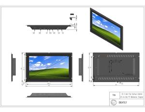 Monitor de pantalla táctil LCD de 15 pulgadas Panel de monitor táctil de Marco abierto capacitivo industrial para negocios y hogar - Product Image 2