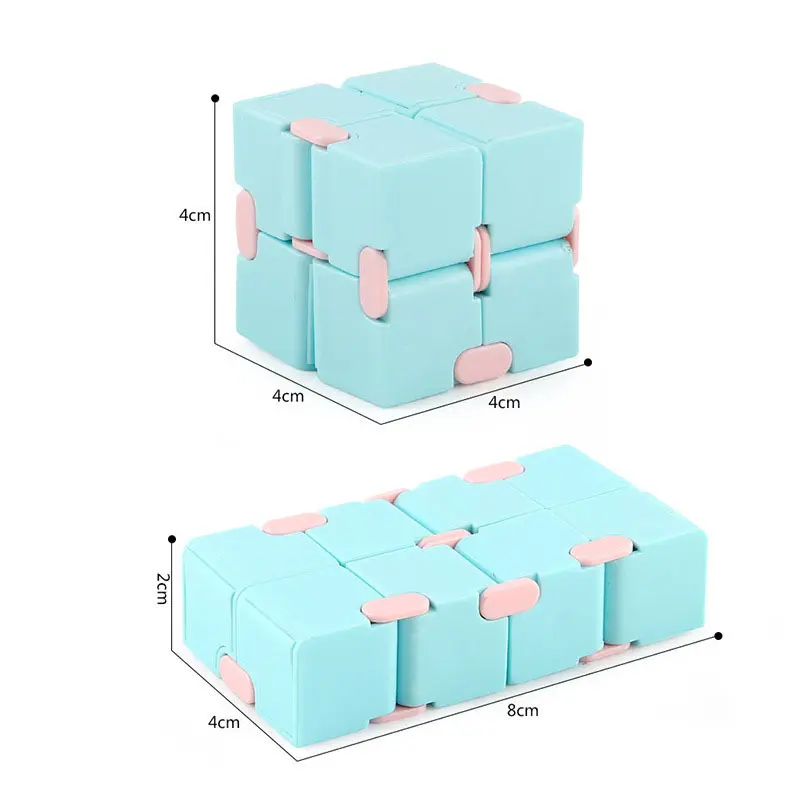 Giocattoli per bambini decompressione per adulti Infinity Magic Cube Square Puzzle giocattoli allevia lo Stress gioco a mano divertente giocattoli a quattro angoli labirinto