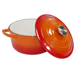 Cookwin hộ gia đình 22cm gang súp nồi không dính men đồ nấu nướng crock nồi cho nấu ăn và nướng bánh - Product Image 2