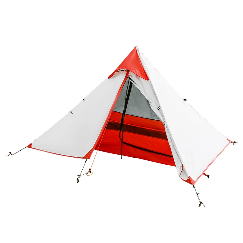 Super light weight nylon tent Ultralight one person backpacking Camping Tent with or without pole Tent