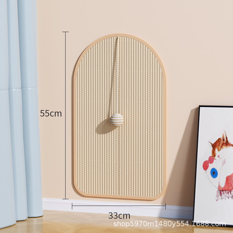House-shaped medium-sized sisal cat scratching mat 55*33