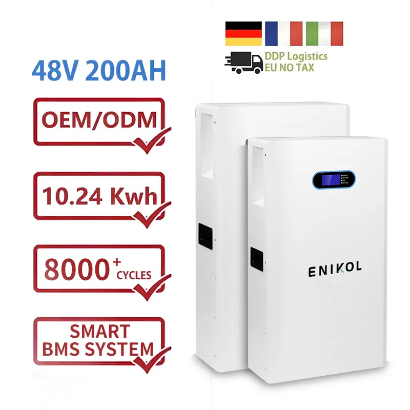 App Energy 51.2v 10kw Solar Battery 48v 200ah Battery Storage 5kw Powerwall Lifepo4 Battery