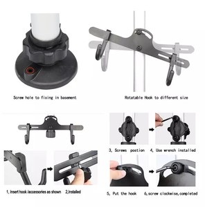 Xe đạp đứng xe đạp lưu trữ Giá xe đạp hiển thị giữ hai xe đạp - Product Image 4