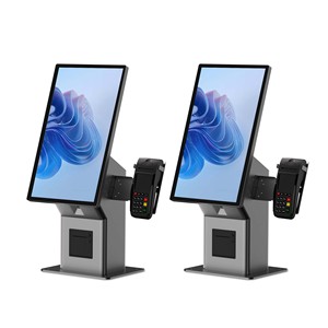 新しいKIOSK 21.5インチLCDディスプレイタッチスクリーンスキャンと印刷オールインワンPOSセルフサービスターミナルWiFi USB NFC - Product Image 3