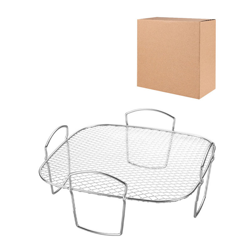 Étagère carrée simple couche en acier inoxydable
