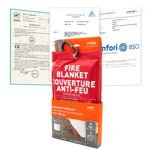 1m x 1m אש עמיד פיברגלס חירום אש בטיחות שdistinguisher שמיכת למטבח - Product Image 3