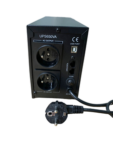 UPS de torre de onda sinusoidal simulada fuera de línea 650va 390W 110V o 220V con pantalla LCD LED para computadora y sistema de seguridad - Product Image 5