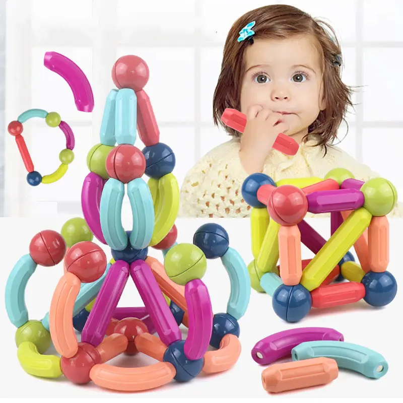 Giocattoli magneti per bambini blocchi per bambini bastoni magnetici e palle giocattolo set educativi magici blocchi magnetici gioco fidget giocattolo