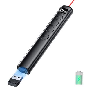 Laser rosso pagina di tornitura del Volume di controllo PPT presentazione USB 2.4GHz puntatore del Mouse telecomando telecomando del Mouse presentatore senza fili - Product Image 1