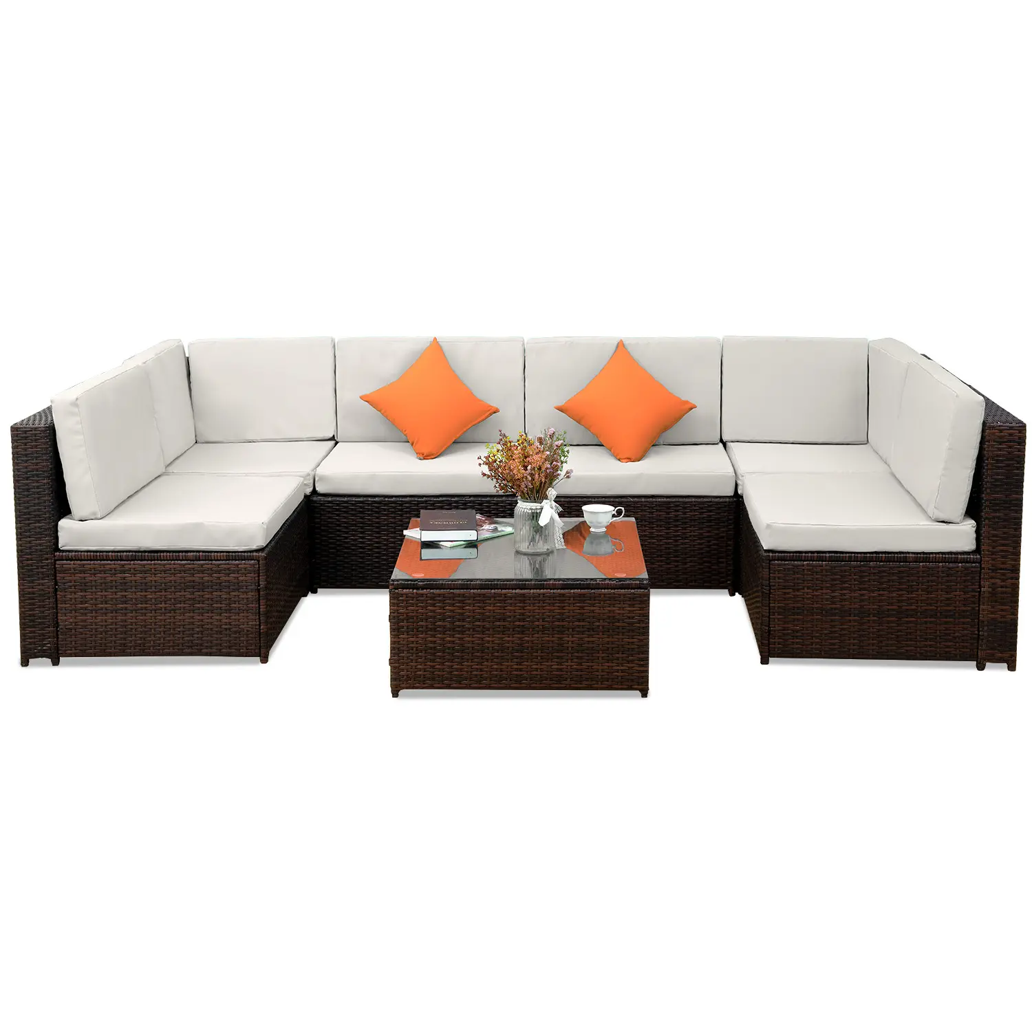 Moderne Aluminium Stoff Lounge Suite Sofa Set Wohnzimmer möbel Outdoor Lounge Sets Garten Sofa