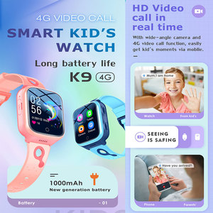 นาฬิกาอัจฉริยะสำหรับเด็ก K9 1000 mAh พร้อมกล้องวิดีโอคอลสำหรับเด็กอุปกรณ์ติดตาม GPS Wi-Fi 4G สแตนด์บายได้นาน - Product Image 3