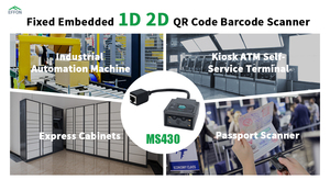 Lector de código de barras integrado MS430 Módulo de escáner de código de barras de montaje fijo 1D 2D escáner de código QR para pasaporte - Product Image 2