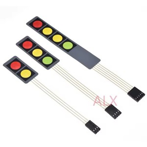 Interruttore a membrana matrice tastiera 1/2/3/4 chiave rosso verde grigio giallo tastiera per Arduino fai da te chiave singola - Product Image 4