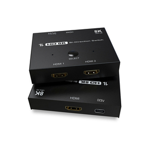 High Quality 8K 60Hz <strong>HDMI</strong> <strong>2</strong>.<strong>1</strong> Ultra HD 8K High Speed 48Gbps Switch <strong>2</strong> in 1out <strong>HDMI</strong> Video Switcher 4K 120Hz <strong>Splitter</strong> Converter - Product Image 1