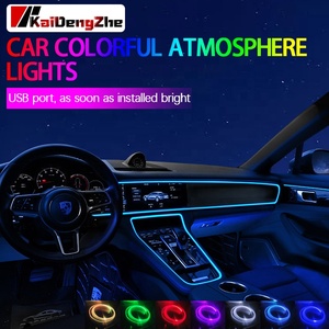 ชุดไฟสร้างบรรยากาศ7สีสำหรับตกแต่งภายในรถแถบไฟ LED RGB ควบคุมด้วย USB - Product Image 2