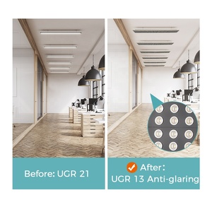 UGR13 UGR21 yeni tasarım tavan ışık 36W 42W 3-CCT değiştirilebilir titreşimsiz Led lineer tavan ışık - Product Image 3