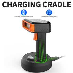 GTCODESTAR 2D Bluetooth barkod tarayıcı 1D kablosuz barkod okuyucu USB şarj beşiği ile süpermarket için 2.4G QR kod tarayıcı - Product Image 4