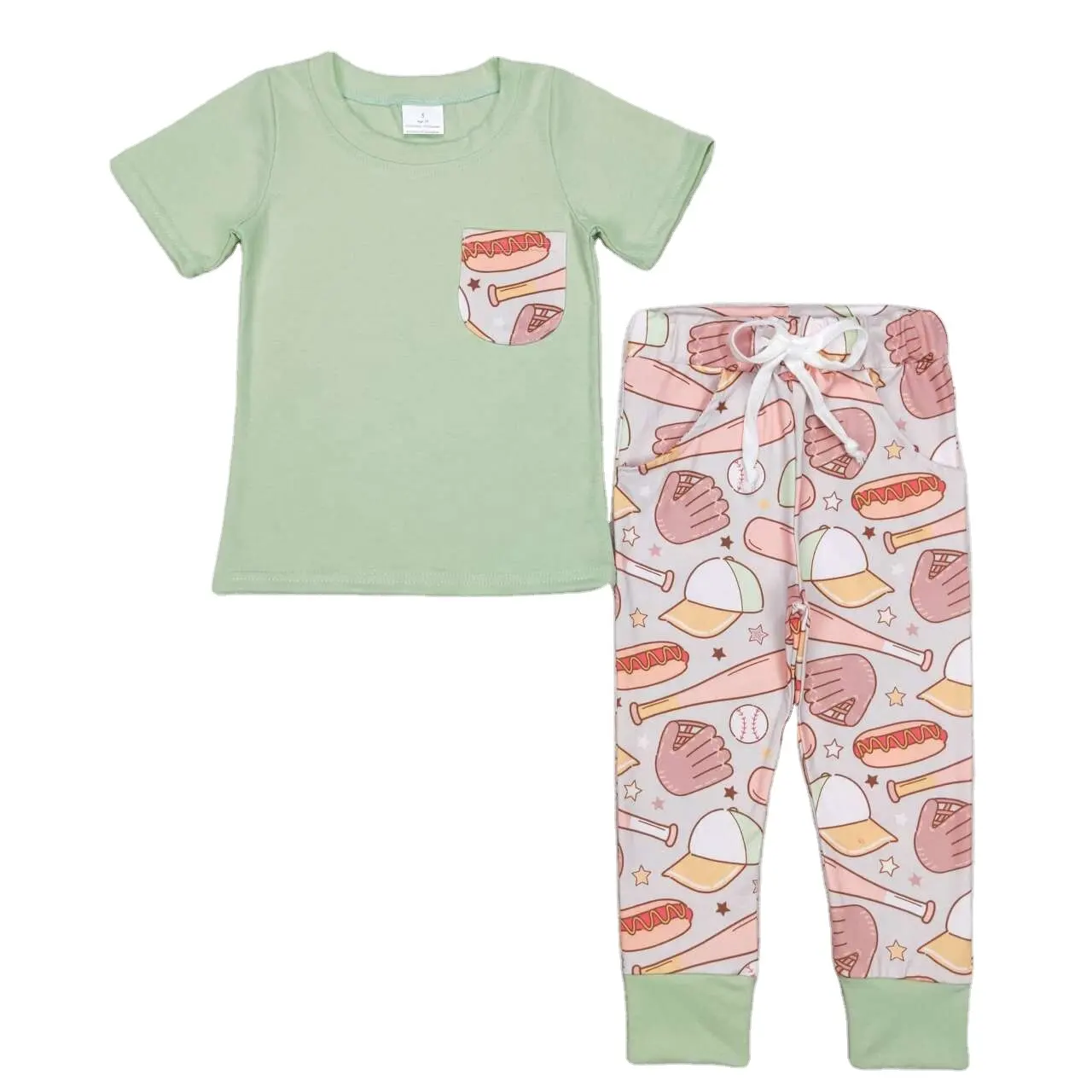 Fashion baby boy clothes Two-piece Set Dinosaur Short Sleeve Pants Set summer boutique clothes boys clothing sets