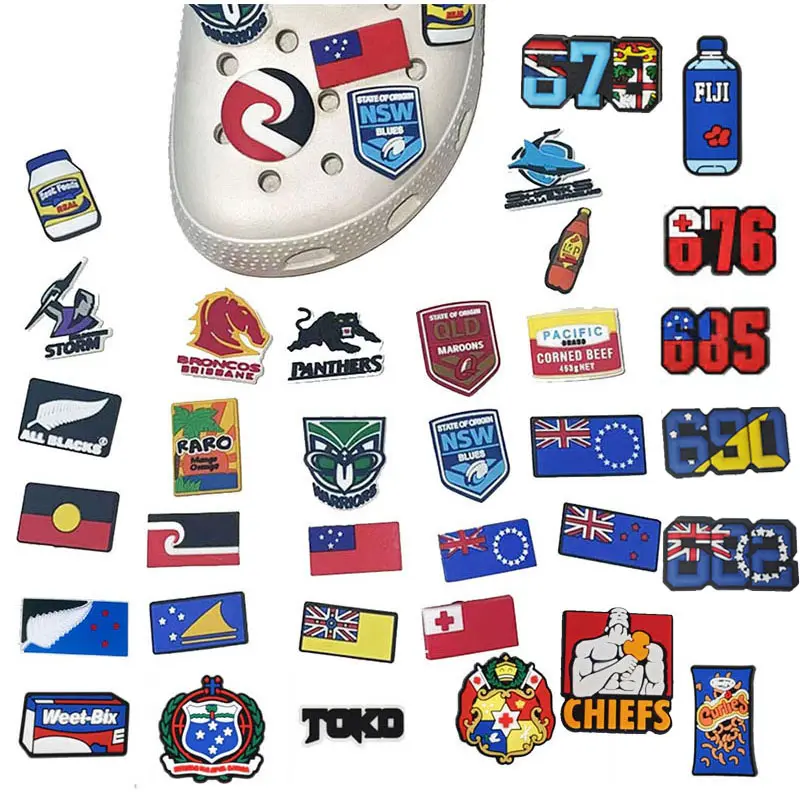 Bán buôn nấu ăn đảo cờ NRL bóng bầu dục Giày quyến rũ maori cờ quyến rũ cho NZ giày-ren rarotonga quyến rũ tag samoan tonga bóng bầu dục