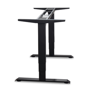 Mesa de acero de escritorio de ordenador de Pie ajustable en altura de doble motor ergonómico de 3 secciones con marco extensible para uso en oficina - Product Image 4