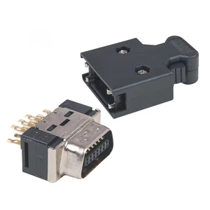 LECHUAN 3M 14-Pin düz lehim teli montaj konnektörü 2 satırlar toka tipi 50P terminalleri 10114-3000PE SCSI MDR I/O fiş anahtarı - Product Image 1