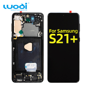 พรีเมี่ยมของแท้สำหรับซัมซุง S21 + จอ LCD ทัชสกรีนพร้อมชุดประกอบเฟรมจอแสดงผลการเปลี่ยนการรับประกัน1ปีและโทรศัพท์ฟาร์ม