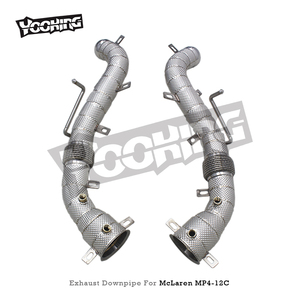 Factory Turbo Downpipe for Mclaren MP4-12C 2012-2014 Engine Racing Sport Car Exhaust Downpipe with Heat Shield <strong>Header</strong> - Product Image 3