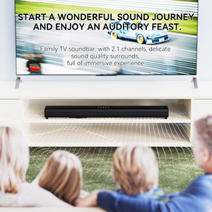 Barra de sonido para Smart TV Barra de sonido con Bluetooth/ARC/Opt/AUX Connect 2,1 Altavoz doméstico Subwoofer con cable Barra de sonido Sistema de televisión de hotel - Product Image 3