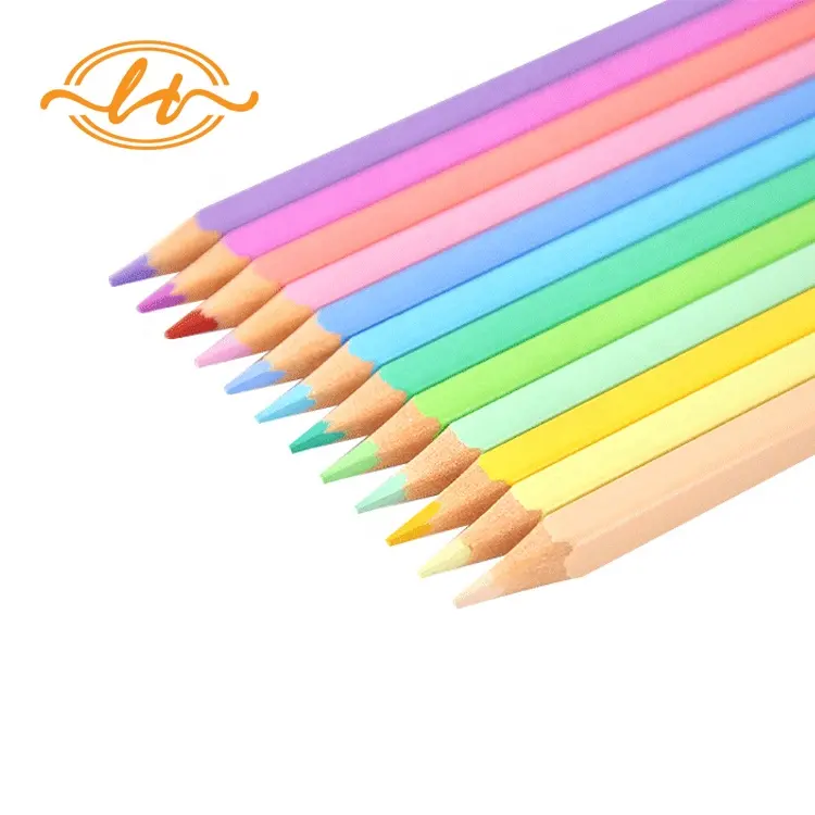 Personalizado OEM y ODM Color Pastel serie lápiz de colores 12pcs